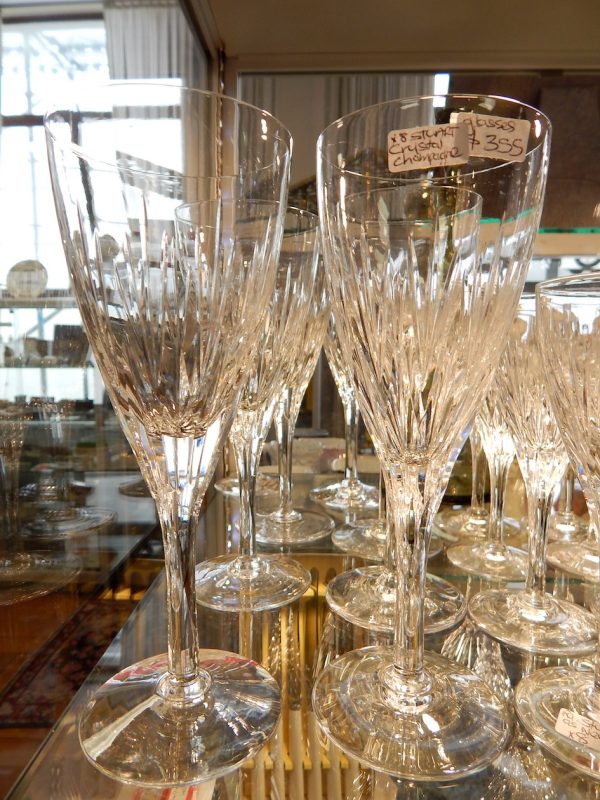 6 Stuart Crystal Crystal Champagne or Wine glasses
