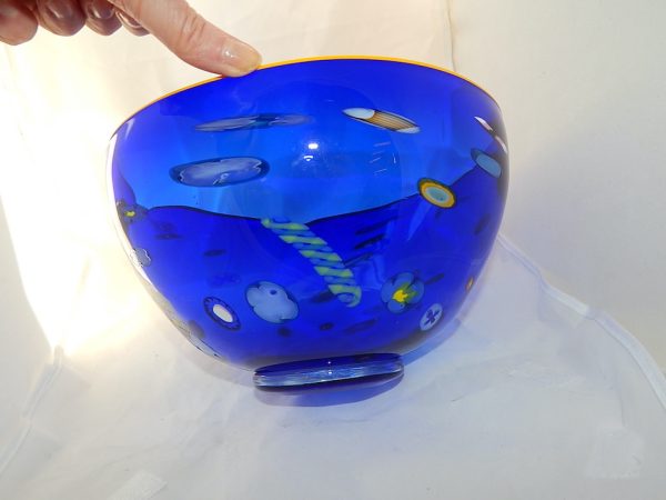 GARY NASH 24cm  Blue Bowl - Image 4