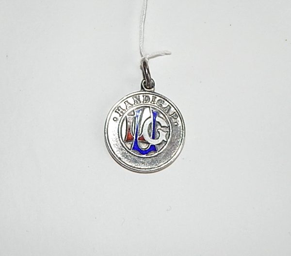 1925 Stg Silver Ladies Golf Union Fob Pendant