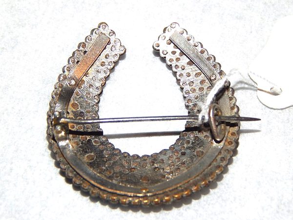 Victorian STEEL Horse Shoe brooch - Image 2