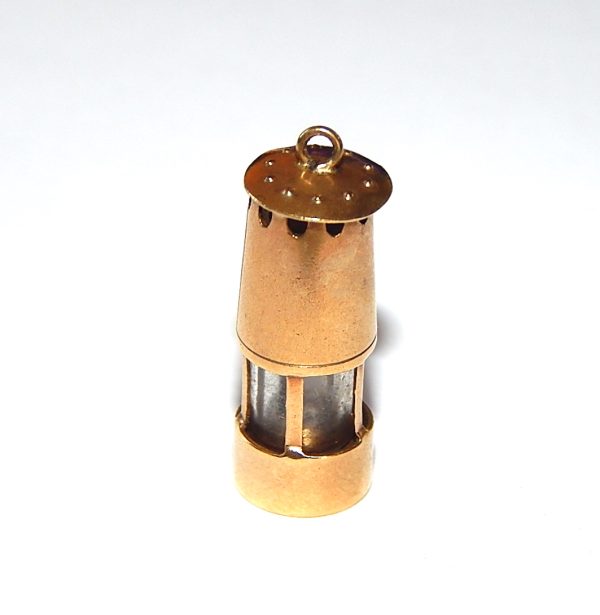 9ct Gold Vintage Lamp Charm