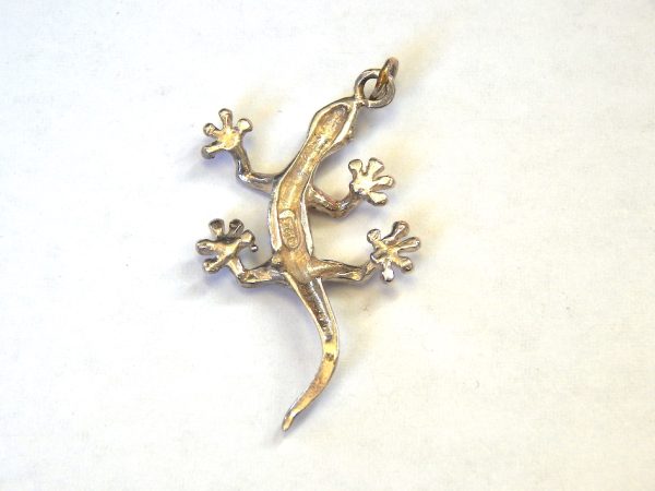 Sterling Silver Gecko Pendant- Charm - Image 2