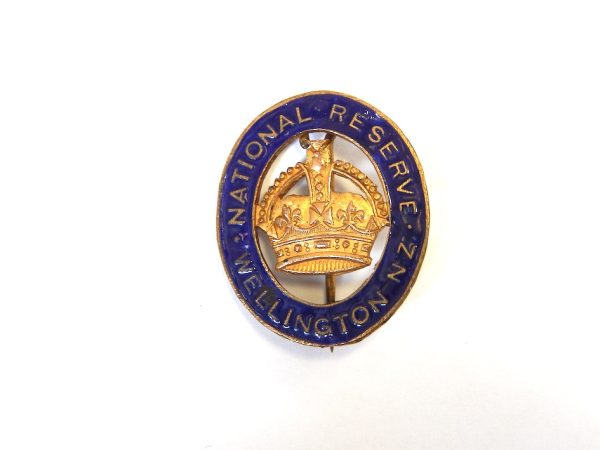 NZ National Reserve Lapel Badge