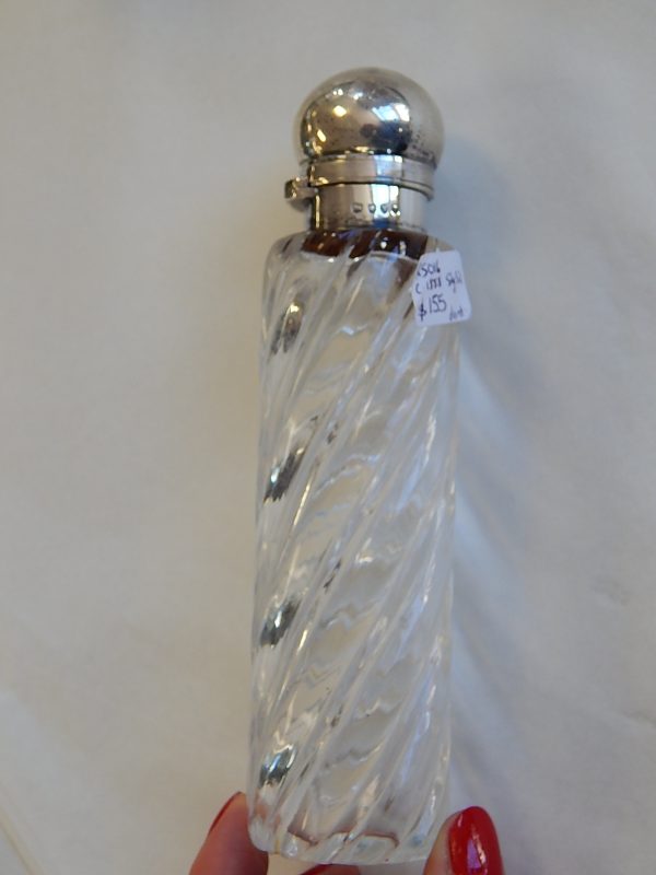 Antique silver twist top scent bottle - Image 2