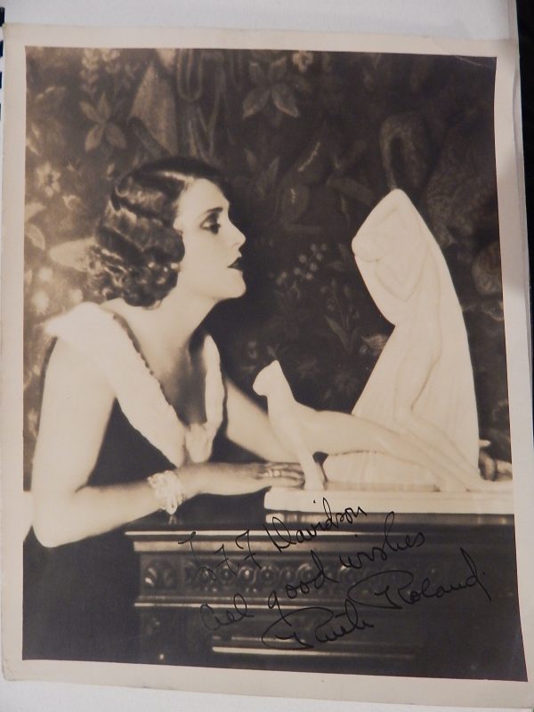 1920's Ruth Roland Signed Movie Photo