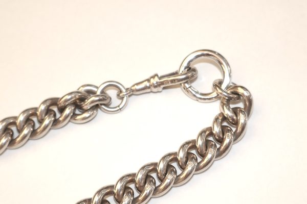 Very Heavy English Sterling Silver Chain - Image 2