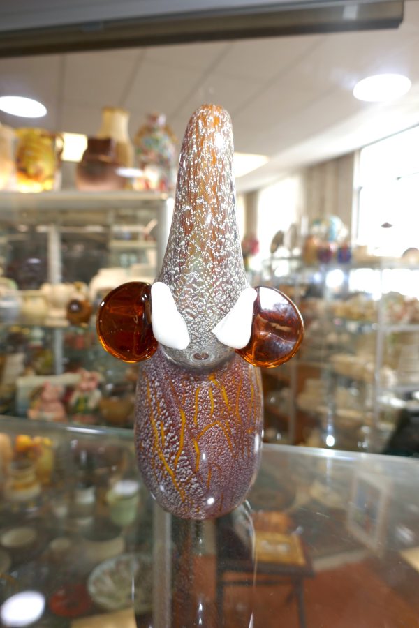 Happy Chubby Trumpeting Glass Elephant - Image 4