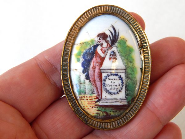 Hand Painted Antique Porcelain Drawer/Cupboard Handle - Image 4