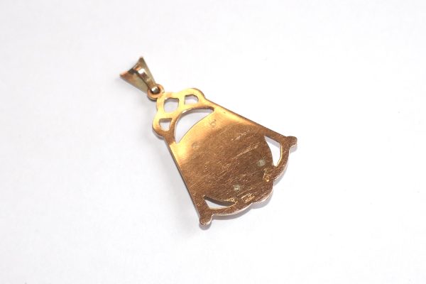 Antique 9ct Gold and Cameo Rose gold pendant - Image 2