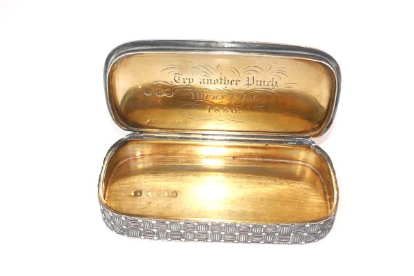 Heavy 1830-31 Sterling Silver snuff box - Image 3