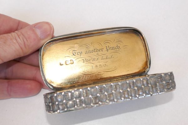Heavy 1830-31 Sterling Silver snuff box