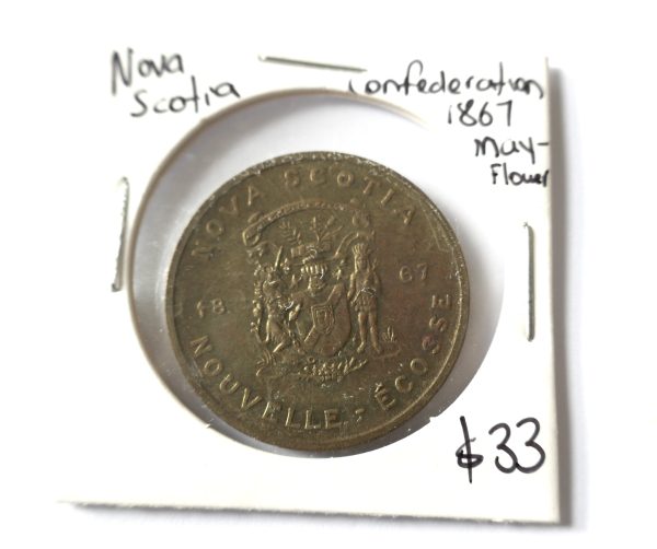 Nova Scotia Confederation MAY FLOWER 1867 token