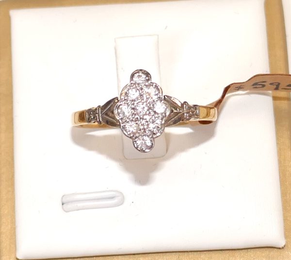 18ct gold and Spinel Dress Ring