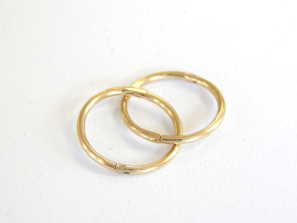 9ct gold Sleepers 1.1cm