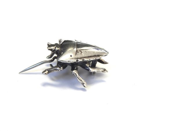 Sterling Silver Beetle Brooch - Image 3