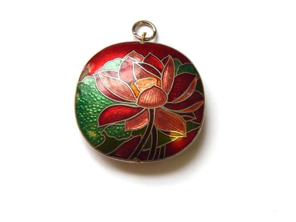 Vintage Two-sided Cloisonne Pendant