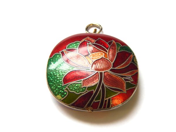 Vintage Two-sided Cloisonne Pendant - Image 4