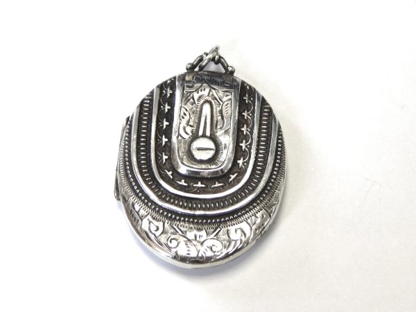 1880 Sterling Silver Locket Pendant
