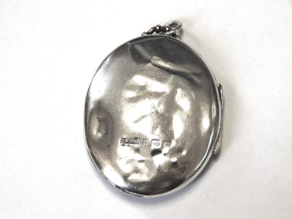 1880 Sterling Silver Locket Pendant - Image 3