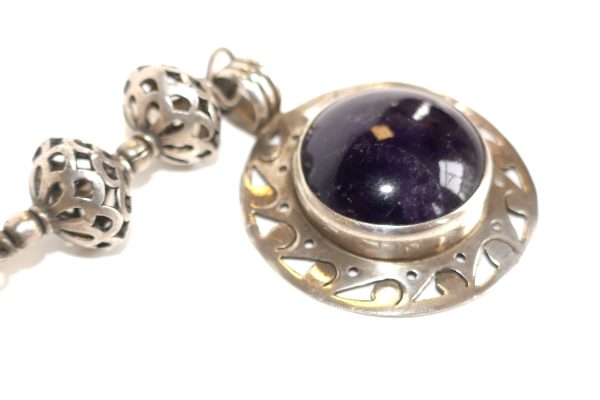 Sterling Silver and Amethyst Necklace - Image 3