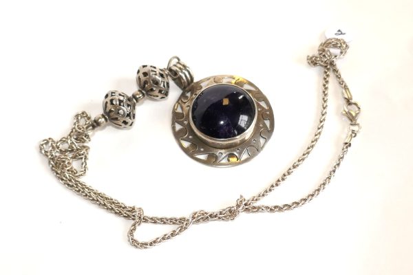 Sterling Silver and Amethyst Necklace