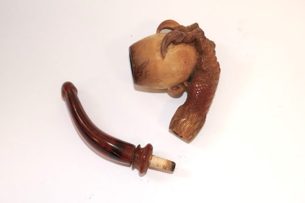 Antique little Eagles Claw Meerschaum Pipe - Image 8