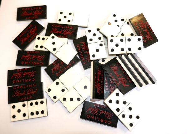 Set of 28 Carling Black Label Larger Dominoes