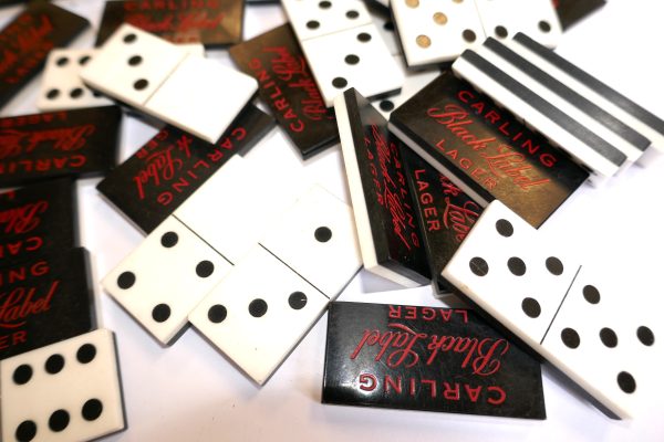Set of 28 Carling Black Label Larger Dominoes - Image 2
