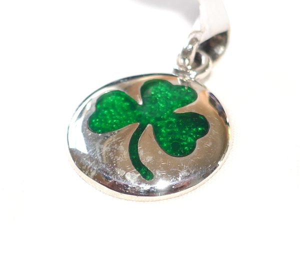 Sterling Silver 3 leaf clover Charm - Image 2