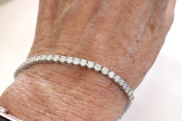 Moissanite Tennis Bracelet in Sterling Silver