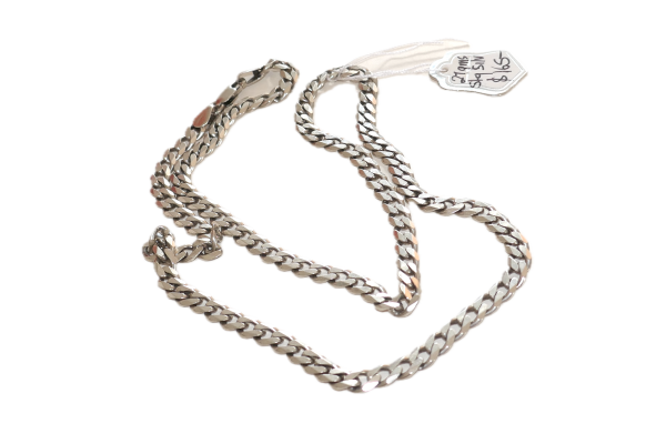 Heavy Sterling Silver 58cm preloved chain - Image 2