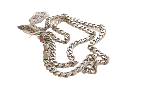 Heavy Sterling Silver 58cm preloved chain - Image 3