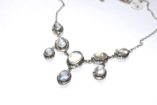 Stunning Sterling Silver and Moonstone  Necklace