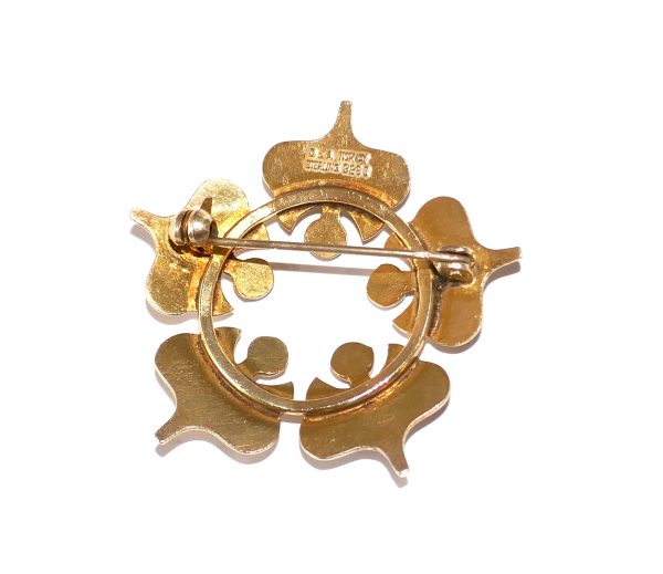 Sterling Silver David Andersen Norway enamel Brooch - Image 2