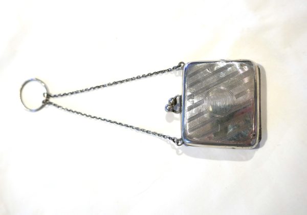 1915 Sterling Silver Chatelaine purse - Image 5
