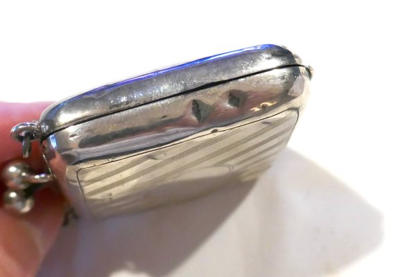 1915 Sterling Silver Chatelaine purse - Image 3