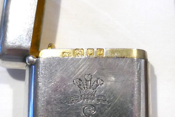 Antique Silver Vesta Box with Prince of Wales Feather insignia - Image 4