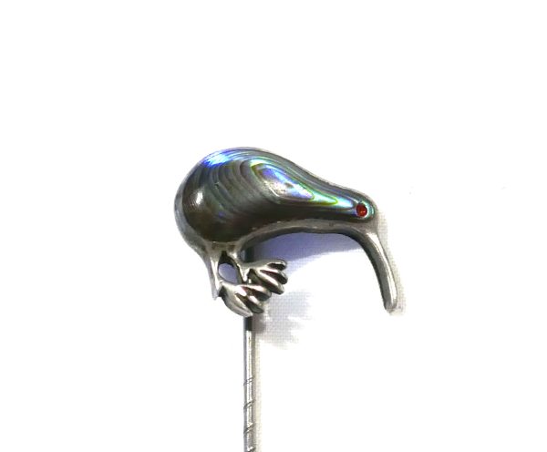 Sterling Silver and Paua Stick / Tie Pin - Image 2