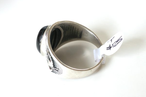 New Large Silver and Onyx Scorpion Signet Ring - Image 3