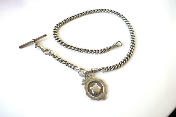 Antique Sterling Silver Fob Chain