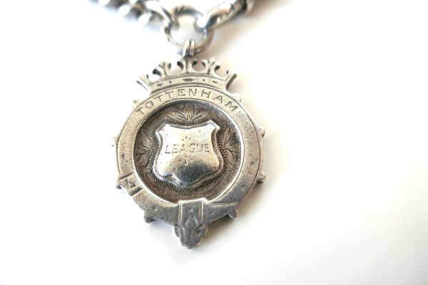 Antique Sterling Silver Fob Chain - Image 3