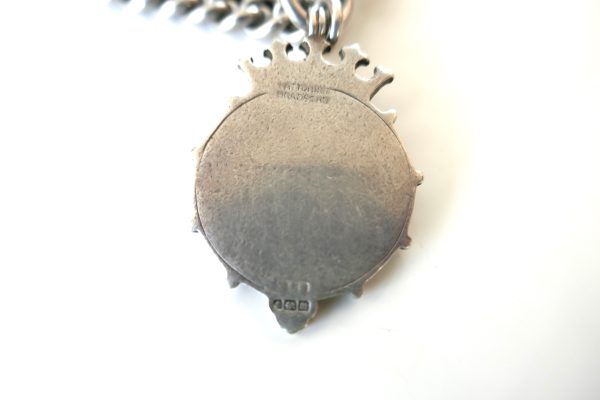 Antique Sterling Silver Fob Chain - Image 4