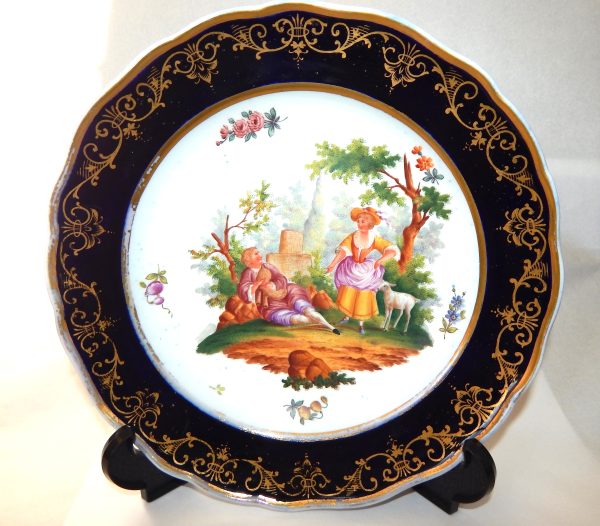Antique Meissen Large Plate