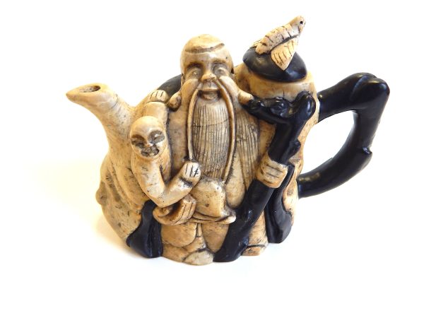Carved Soap Stone Asian Teapot