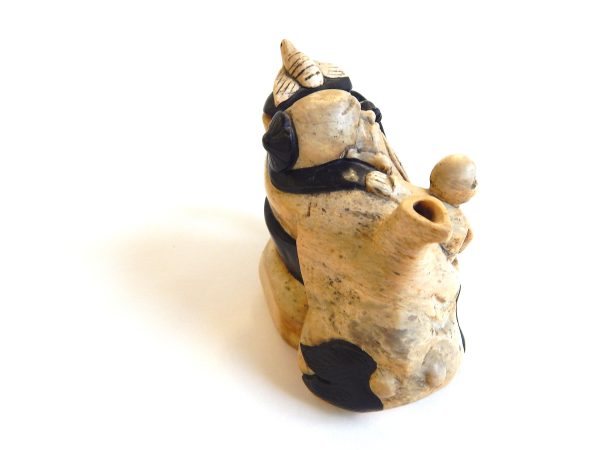 Carved Soap Stone Asian Teapot - Image 4