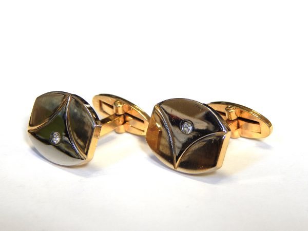 Vintage Two Tone Cuff Links