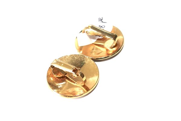 Pr of Enamel Clip on Earrings - Image 2