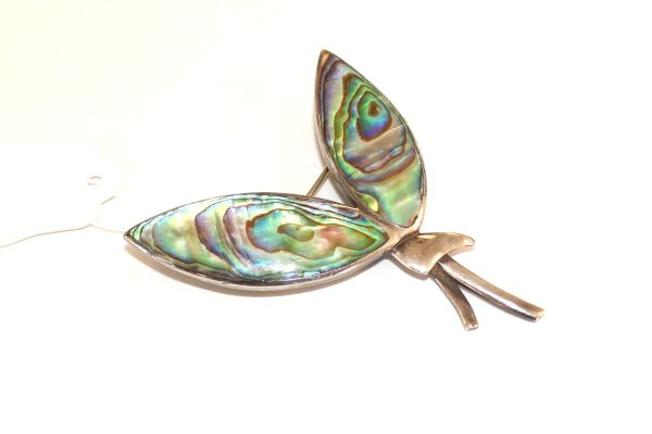 Sterling Silver and Paua Brooch