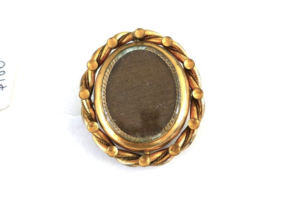 Antique Victorian Cameo Mourning Brooch - Image 2