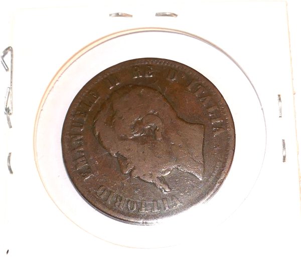 Italian 1866, 10 Cent Coin - Image 2